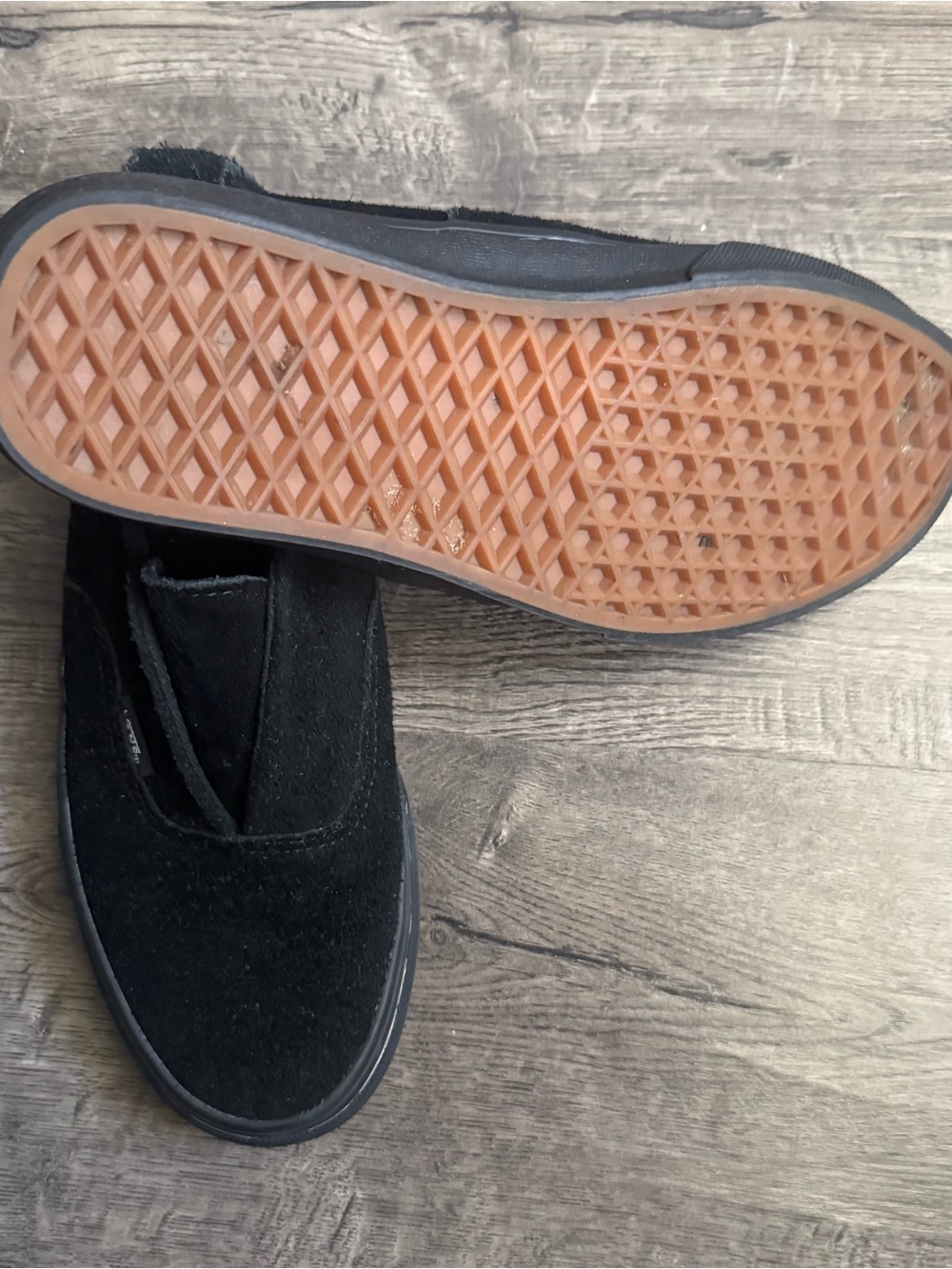 Vans Slip-On Suede Sneakers - Black M5.5 W7 - Picture 3 of 5